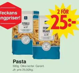 Matöppet Garant Pasta erbjuda