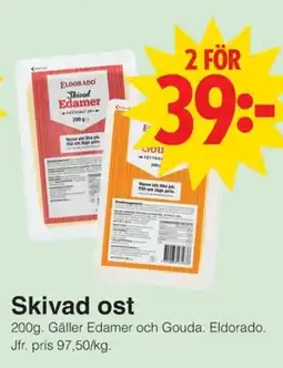 Matöppet Eldorado Skivad ost erbjuda