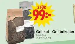 Matöppet Fixa Grillkol - Grillbriketter erbjuda