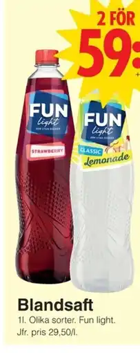 Matöppet Fun light Blandsaft erbjuda
