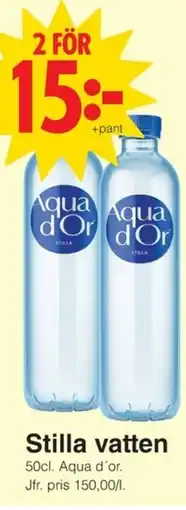 Matöppet Aqua d'or Stilla vatten erbjuda