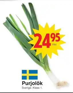 Matöppet Purjolök erbjuda