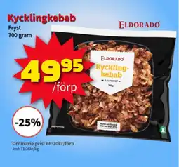 Extra Mjällby Stormarknad Eldorado Kycklingkebab erbjuda