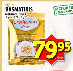 Matvärlden Tensta BASMATIRIS erbjuda