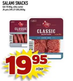 Din Mat Salami snacks erbjuda