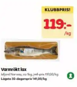 Hemköp Varmrökt lax erbjuda