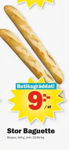 Pekås Stor Baguette erbjuda