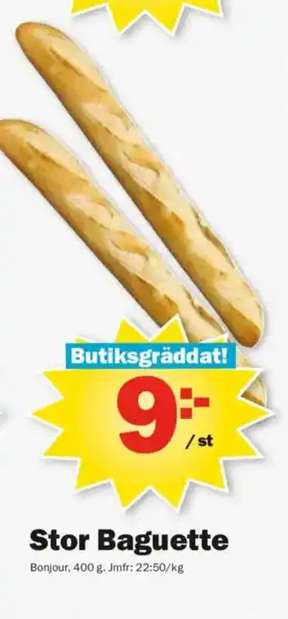 Pekås Stor Baguette erbjuda