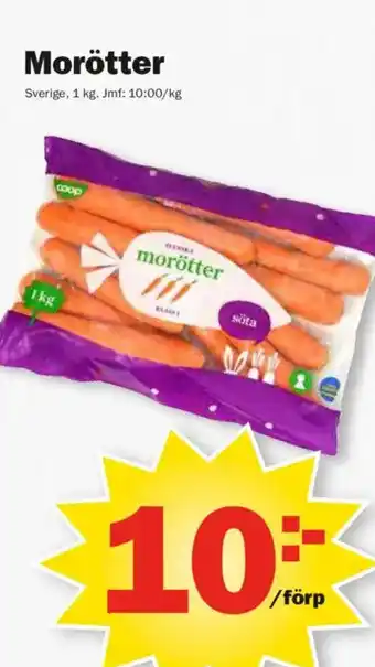 Pekås Morötter erbjuda
