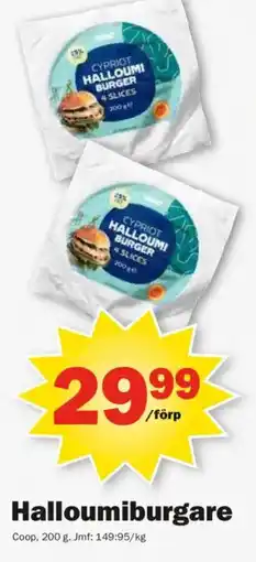 Pekås Halloumiburgare erbjuda