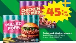 Stora Coop Pulled pork/chicken tex mex erbjuda