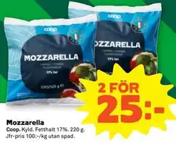 Stora Coop Mozzarella erbjuda