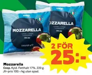 Stora Coop Mozzarella erbjuda