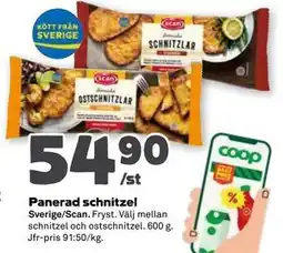 Stora Coop Panerad schnitzel erbjuda