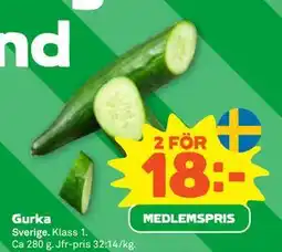 Stora Coop Gurka, Medlemspris erbjuda
