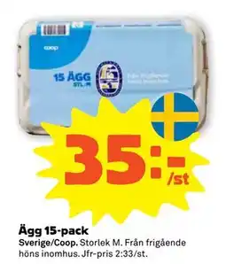 Stora Coop Ägg 15-pack erbjuda