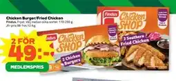Stora Coop Chicken Burger/Fried Chicken, Medlemspris erbjuda