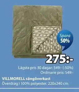 JYSK VILLMORELL sängöverkast erbjuda