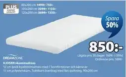JYSK KJOSEN skummadrass erbjuda