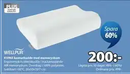 JYSK KVINA konturkudde med memoryskum erbjuda