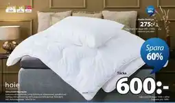 JYSK EXCLUSIVE fibertäcke erbjuda