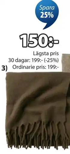 JYSK TUSENFRYD pläd erbjuda