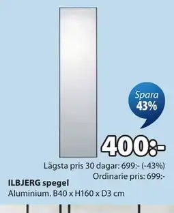 JYSK ILBJERG spegel erbjuda