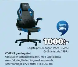 JYSK VOJENS gamingstol erbjuda