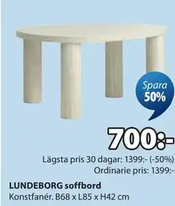 JYSK LUNDEBORG soffbord erbjuda