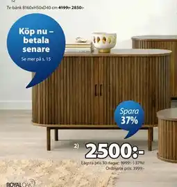 JYSK LYNGVIG Skänk B120 x H80 x D40 cm erbjuda