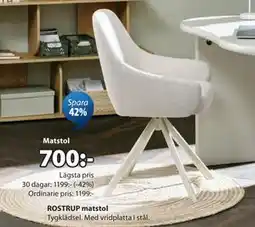 JYSK ROSTRUP matstol erbjuda