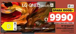 Power Lg 75" 4K Smart TV 120 Hz & AMD Freesync erbjuda