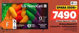Power Lg 4K Smart NanoCell TV Al Sound Pro - bioljudsupplevelse erbjuda