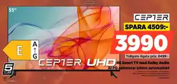 Power Cepter 4K Smart TV med Dolby Audio AI PQ optimerar bilden automatiskt erbjuda