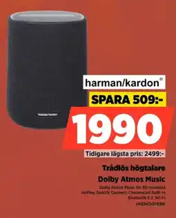 Power Harman/kardon Trådlös högtalare Dolby Atmos Music erbjuda