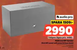 Power Audio pro Multiroom HiFi Speaker Rich HiFi sound with powerful bass boost erbjuda