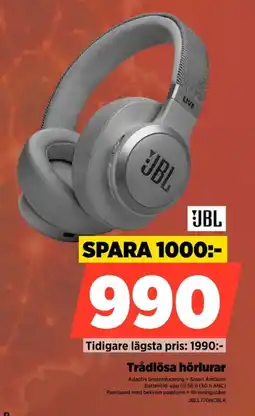 Power Jbl Trådlösa hörlurar erbjuda