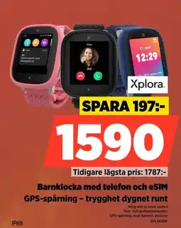 Power Xplora Barnklocka med telefon och eSIM GPS-spårning - trygghet dygnet runt erbjuda