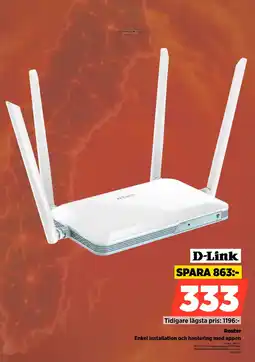 Power D-link Router Enkel installation och hantering med appen erbjuda