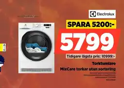 Power Electrolux Torktumlare MixCare torkar utan sortering erbjuda