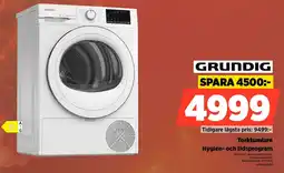 Power Grundig Torktumlare Hygien- och tidsprogram erbjuda