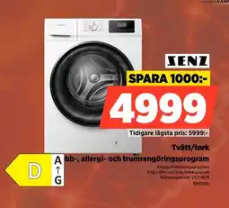 Power Senz Tvätt/tork Snabb-, allergi- och trumrengöringsprogram erbjuda
