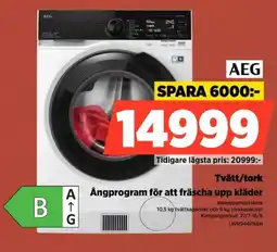 Power Aeg Tvätt/tork Angprogram för att fräscha upp kläder erbjuda