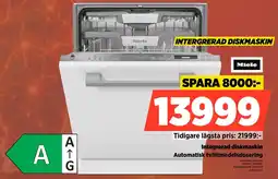 Power Miele Integrerad diskmaskin Automatisk tvättmedelsdosering erbjuda