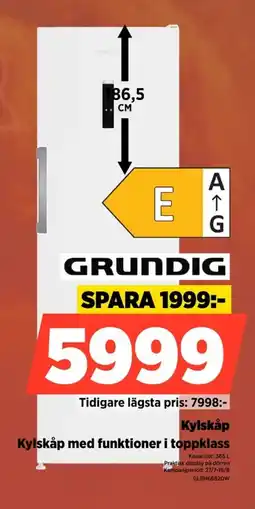 Power Grundig Kylskåp Kylskåp med funktioner i toppklass erbjuda