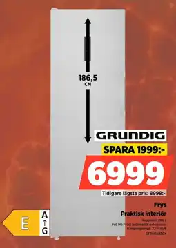 Power Grundig Frys Praktisk interiör erbjuda