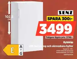 Power Senz Kylskåp LED-belysning och okrossbara hyllor erbjuda