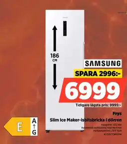 Power Samsung Frys Slim Ice Maker-isbitsbricka i dörren erbjuda