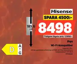 Power Hisense Frys Wi-Fi-kompatibel erbjuda