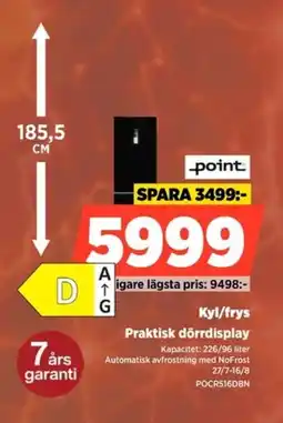 Power Point Kyl/frys Praktisk dörrdisplay erbjuda